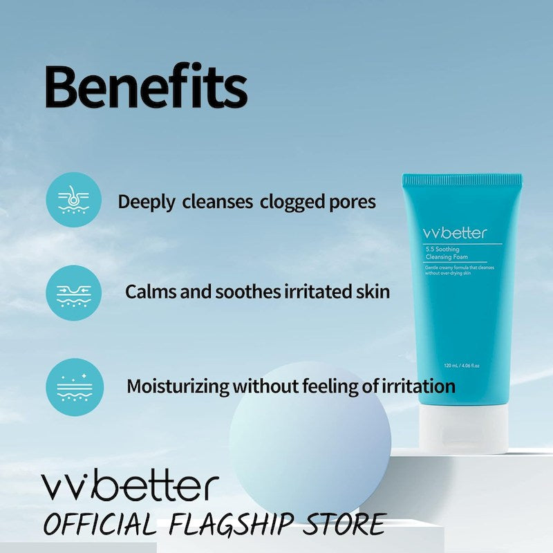 vvbetter 5.5 Soothing Cleansing Foam 120ml